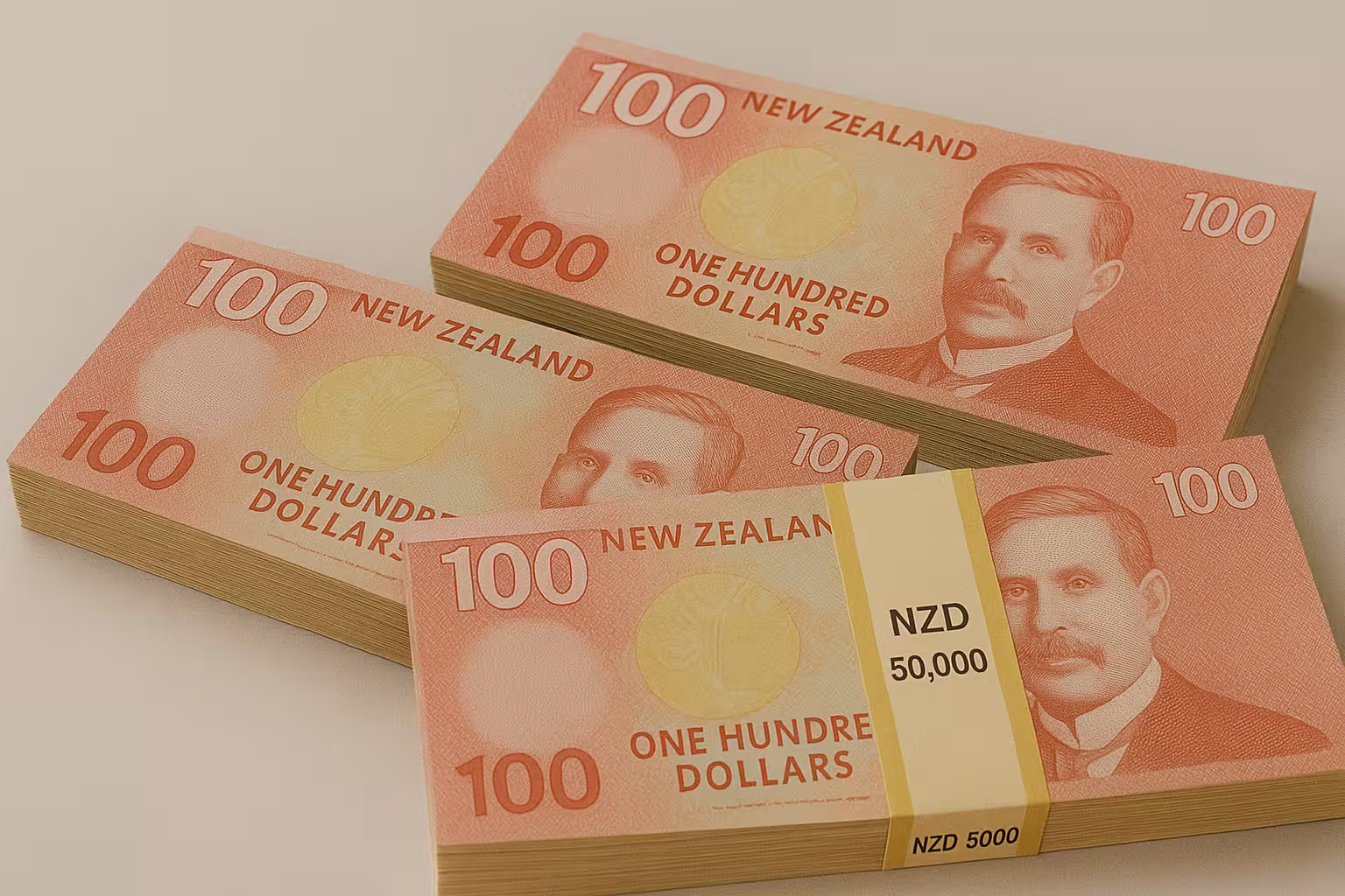 Newzealand Dollars prop money stacks